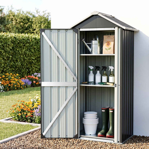 Darrahopens Furniture > Office > Storage Cabinets Gardeon Outdoor Storage Cabinet Garden Shed Steel Tool Lockable Cupboard Adjustable Shelves