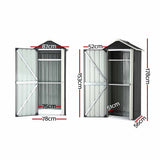 Darrahopens Furniture > Office > Storage Cabinets Gardeon Outdoor Storage Cabinet Garden Shed Steel Tool Lockable Cupboard Adjustable Shelves
