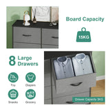 Darrahopens Furniture > Office > Storage Cabinets Grey Tallboy Chest of 8 Drawers Storage Cabinet for Bedroom and Living Room In Australia - Darrahopens