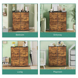 Darrahopens Furniture > Office > Storage Cabinets Tallboy Dresser Chest of Drawers in Black - 8 Fabric Drawers, 96x86cm In Australia - Darrahopens