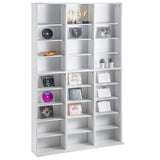 Darrahopens Furniture > Office > Storage Cabinets VEVOR Media Storage Cabinet, 9-layer DVD Shelf Holds up to 756 CDs, Adjustable CD Shelves 27 Compartments, Protects & Organizes Music, Movie, Video Games or Memorabilia Collections,White