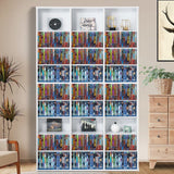 Darrahopens Furniture > Office > Storage Cabinets VEVOR Media Storage Cabinet, 9-layer DVD Shelf Holds up to 756 CDs, Adjustable CD Shelves 27 Compartments, Protects & Organizes Music, Movie, Video Games or Memorabilia Collections,White