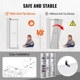 Darrahopens Furniture > Office > Storage Cabinets VEVOR Media Storage Cabinet, 9-layer DVD Shelf Holds up to 756 CDs, Adjustable CD Shelves 27 Compartments, Protects & Organizes Music, Movie, Video Games or Memorabilia Collections,White