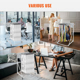 Darrahopens Furniture > Office > Storage Cabinets VEVOR Mobile Blueprint Storage Rack, Plan Holder with 12 Pivot Brackets, Mobile Blueprint Holder Adjustable Height & Length, Poster Display Rack for Office and Home (Rack Only Without Clamps)