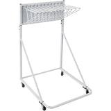Darrahopens Furniture > Office > Storage Cabinets VEVOR Mobile Blueprint Storage Rack, Plan Holder with 12 Pivot Brackets, Mobile Blueprint Holder Adjustable Height & Length, Poster Display Rack for Office and Home (Rack Only Without Clamps)