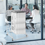 Darrahopens Furniture > Office > Storage Cabinets VEVOR Mobile Blueprint Storage Rack, Plan Holder with 12 Pivot Brackets, Mobile Blueprint Holder Adjustable Height & Length, Poster Display Rack for Office and Home (Rack Only Without Clamps)