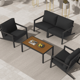 Darrahopens Furniture > Outdoor Aidan Garden Furniture Set in Slate Grey — 5 pieces