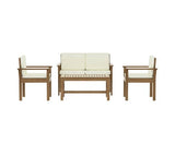 Darrahopens Furniture > Outdoor Gardeon Outdoor Sofa Set 4-Seater Acacia Wood Lounge Setting Table Chairs