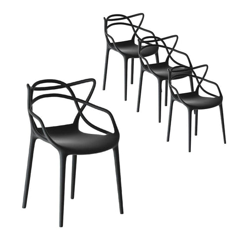 Darrahopens Furniture > Outdoor Gardeon PP Outdoor Dining Chairs X4 Portable Stackable Chair Patio Furniture