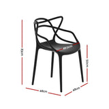 Darrahopens Furniture > Outdoor Gardeon PP Outdoor Dining Chairs X4 Portable Stackable Chair Patio Furniture