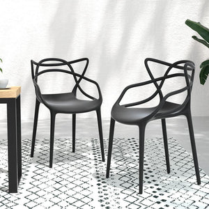Darrahopens Furniture > Outdoor Gardeon PP Outdoor Dining Chairs X4 Portable Stackable Chair Patio Furniture