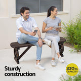 Darrahopens Furniture > Outdoor > Outdoor Benches Gardeon Outdoor Garden Bench Seat Wooden Patio Furniture Wagon Dining Chair