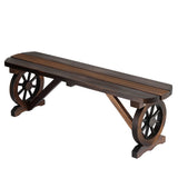 Darrahopens Furniture > Outdoor > Outdoor Benches Gardeon Outdoor Garden Bench Seat Wooden Patio Furniture Wagon Dining Chair