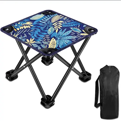 Darrahopens Furniture > Outdoor > Outdoor Chairs 2-Pack Portable Outdoor Fishing Stool - Multi-Functional Leisure Chair for Camping, Art, Beach & More (28x28x24 cm)
