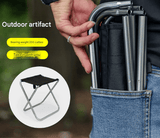 Darrahopens Furniture > Outdoor > Outdoor Chairs Big Gold Ultralight Portable Folding Camping Stool - Compact Aluminum Chair for Hiking, Fishing & Outdoor Events