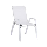 Darrahopens Furniture > Outdoor > Outdoor Chairs Gardeon 2PC Outdoor Dining Chairs Stackable Lounge Chair Patio Furniture White