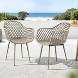 Darrahopens Furniture > Outdoor > Outdoor Chairs Gardeon 4PC Outdoor Dining Chairs PP Lounge Chair Patio Furniture Garden Coffee