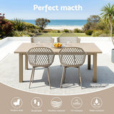 Darrahopens Furniture > Outdoor > Outdoor Chairs Gardeon 4PC Outdoor Dining Chairs PP Lounge Chair Patio Furniture Garden Coffee