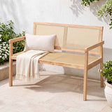 Darrahopens Furniture > Outdoor > Outdoor Chairs Gardeon Garden Bench Wooden Bench Outdoor PVC Woven Seat Backrest 107cm In Australia - Darrahopens