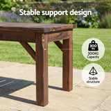 Darrahopens Furniture > Outdoor > Outdoor Chairs Gardeon Garden Benches Garden Seating Backless Timber Seat 150cm Brown In Australia - Darrahopens