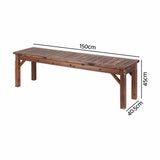 Darrahopens Furniture > Outdoor > Outdoor Chairs Gardeon Garden Benches Garden Seating Backless Timber Seat 150cm Brown In Australia - Darrahopens