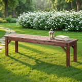 Darrahopens Furniture > Outdoor > Outdoor Chairs Gardeon Garden Benches Garden Seating Backless Timber Seat 150cm Brown In Australia - Darrahopens