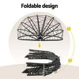 Darrahopens Furniture > Outdoor > Outdoor Chairs Gardeon Outdoor Swing Chair 2 Seater with Stand Cushion Rattan Patio Furniture In Australia - Darrahopens