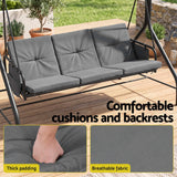 Darrahopens Furniture > Outdoor > Outdoor Chairs Gardeon Outdoor Swing Chair with Canopy Convertible Hanging Bed Grey In Australia - Darrahopens