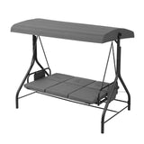 Darrahopens Furniture > Outdoor > Outdoor Chairs Gardeon Outdoor Swing Chair with Canopy Convertible Hanging Bed Grey In Australia - Darrahopens