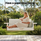 Darrahopens Furniture > Outdoor > Outdoor Chairs Gardeon Porch Outdoor Swing Chair With Cup Holder Wooden Furniture 2 Seater