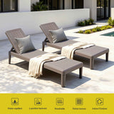 Gardeon Sun Lounge Adjustable Lounger Patio Outdoor Furniture Lightweight Brown In Australia - Darrahopens