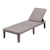 Darrahopens Furniture > Outdoor > Outdoor Chairs Gardeon Sun Lounge Adjustable Lounger Patio Outdoor Furniture Lightweight Brown In Australia - Darrahopens