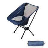 Darrahopens Furniture > Outdoor > Outdoor Chairs Outdoor Portable Lightweight Folding Camping Chair High Back Fishing Chair - Dark Blue