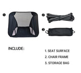 Darrahopens Furniture > Outdoor > Outdoor Chairs Outdoor Portable Lightweight Folding Camping Chair High Back Fishing Chair - Dark Blue