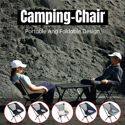 Darrahopens Furniture > Outdoor > Outdoor Chairs Outdoor Portable Lightweight Folding Camping Chair High Back Fishing Chair - Dark Blue
