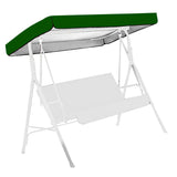 Darrahopens Furniture > Outdoor > Outdoor Chairs Outdoor Swing Chair Canopy Replacement Patio Swing Chair Top Cover WaterproofTop Rain Cover 190T Silver Coated 190x132x15cm/20cm Silver In Australia - Darrahopens
