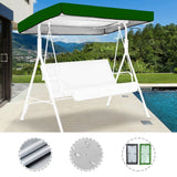 Darrahopens Furniture > Outdoor > Outdoor Chairs Outdoor Swing Chair Canopy Replacement Patio Swing Chair Top Cover WaterproofTop Rain Cover 190T Silver Coated 190x132x15cm/20cm Silver In Australia - Darrahopens