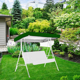 Darrahopens Furniture > Outdoor > Outdoor Chairs Outdoor Swing Chair Canopy Replacement Patio Swing Chair Top Cover WaterproofTop Rain Cover 190T Silver Coated 190x132x15cm/20cm Silver In Australia - Darrahopens