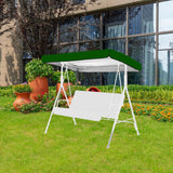 Darrahopens Furniture > Outdoor > Outdoor Chairs Outdoor Swing Chair Canopy Replacement Patio Swing Chair Top Cover WaterproofTop Rain Cover 190T Silver Coated 190x132x15cm/20cm Silver In Australia - Darrahopens