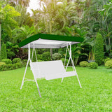 Darrahopens Furniture > Outdoor > Outdoor Chairs Outdoor Swing Chair Canopy Replacement Patio Swing Chair Top Cover WaterproofTop Rain Cover 190T Silver Coated 190x132x15cm/20cm Silver In Australia - Darrahopens