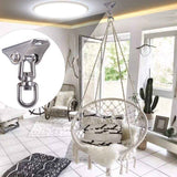 Darrahopens Furniture > Outdoor > Outdoor Chairs Stainless Steel Swing Hanger Heavy Duty Ceiling Swing Mount Free Swivel Swing Hook Swing Hardware Kit for Yoga Swing Hammock Chair Porch Swing Sets Heavy Punching Bag