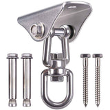 Darrahopens Furniture > Outdoor > Outdoor Chairs Stainless Steel Swing Hanger Heavy Duty Ceiling Swing Mount Free Swivel Swing Hook Swing Hardware Kit for Yoga Swing Hammock Chair Porch Swing Sets Heavy Punching Bag