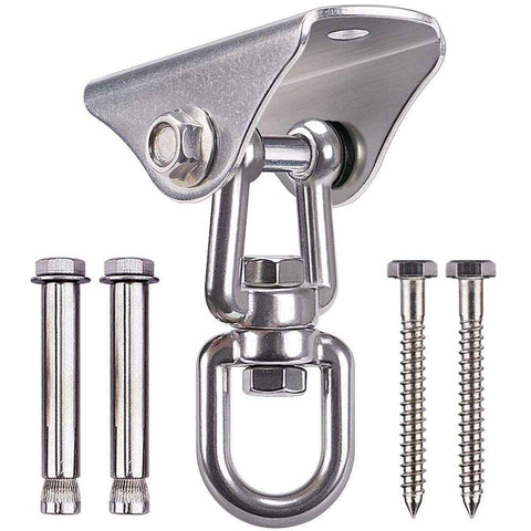 Darrahopens Furniture > Outdoor > Outdoor Chairs Stainless Steel Swing Hanger Heavy Duty Ceiling Swing Mount Free Swivel Swing Hook Swing Hardware Kit for Yoga Swing Hammock Chair Porch Swing Sets Heavy Punching Bag