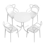 Darrahopens Furniture > Outdoor > Outdoor Dining Sets Gardeon 5PCS Outdoor Dining Set Table and Chairs Garden Patio Furniture Entwine White In Australia - Darrahopens
