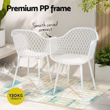 Darrahopens Furniture > Outdoor > Outdoor Dining Sets Gardeon 5PCS Outdoor Dining Set Table and Chairs Patio Furniture Garden Diamond White In Australia - Darrahopens