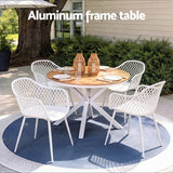 Darrahopens Furniture > Outdoor > Outdoor Dining Sets Gardeon 5PCS Outdoor Dining Set Table and Chairs Patio Garden Furniture Diamond