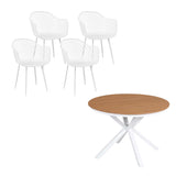 Darrahopens Furniture > Outdoor > Outdoor Dining Sets Gardeon 5PCS Outdoor Dining Set Table and Chairs Patio Garden Furniture Diamond