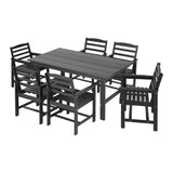 Darrahopens Furniture > Outdoor > Outdoor Dining Sets Gardeon 7 Piece Outdoor Dining Set Patio HDPE Table and Chairs Garden Furniture In Australia - Darrahopens