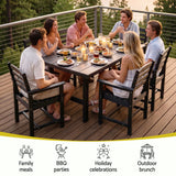 Darrahopens Furniture > Outdoor > Outdoor Dining Sets Gardeon 7 Piece Outdoor Dining Set Patio HDPE Table and Chairs Garden Furniture In Australia - Darrahopens