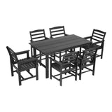 Darrahopens Furniture > Outdoor > Outdoor Dining Sets Gardeon 7 Piece Outdoor Dining Set Patio HDPE Table and Chairs Garden Furniture In Australia - Darrahopens